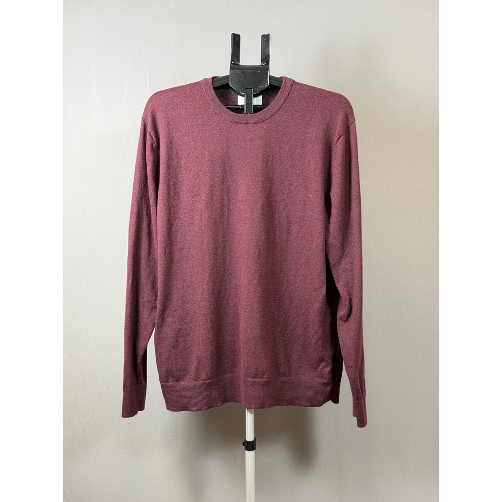 Old Navy Mens‎ Burgundy Marl Crewneck Long Sleeve Sweater XL